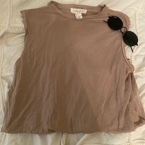 high neck short sleeved shirt
